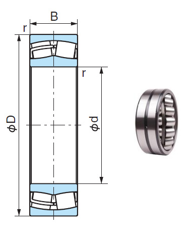 22319EX Spherical Roller Bearings 95*200*67mm