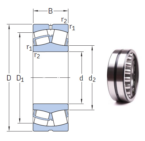 239/1180 CAF/W33 the most novel spherical roller bearing 1180*1540*272mm