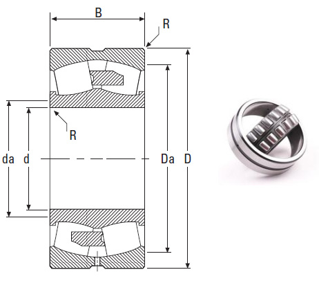 Industrial Machinery Bearing 23318YM Spherical Roller Bearings 90*190*73mm