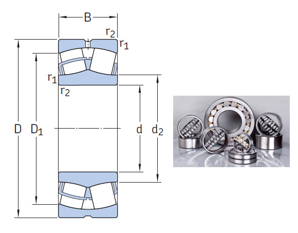 231/1000 CAF/W33 the most novel spherical roller bearing 1000*1580*462mm
