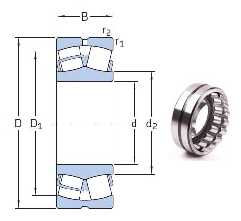 22228 CCK/W33 the most novel spherical roller bearing 140*250*68mm