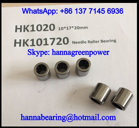 HK1020 Drawn Cup Needle Roller Bearing 10x17x20mm