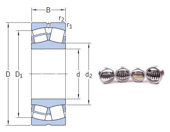 22230 CCK/W33 the most novel spherical roller bearing 150*270*73mm