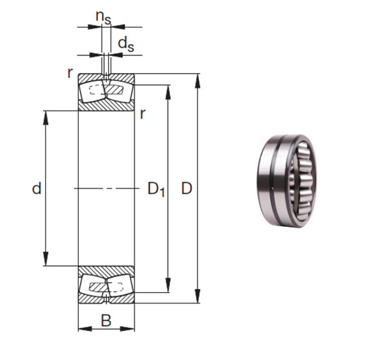 23234E1AM Spherical Roller Bearings 170*310*110mm, 23234E1AM