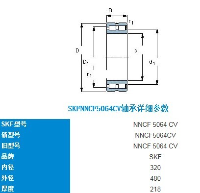 NNCF 5064 CV cylindrical roller bearing