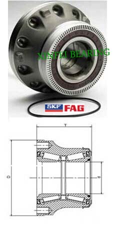 BTF068 hub wheel truck bearing