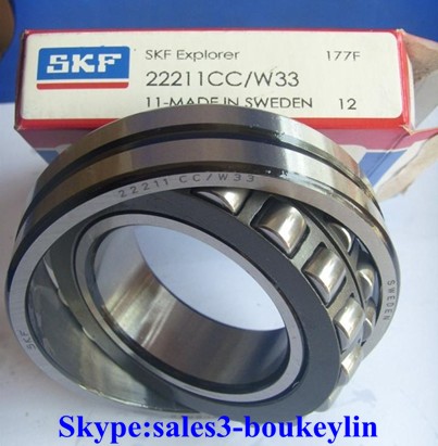 22211 CC/W33 Spherical Roller Bearings 55x100x25mm