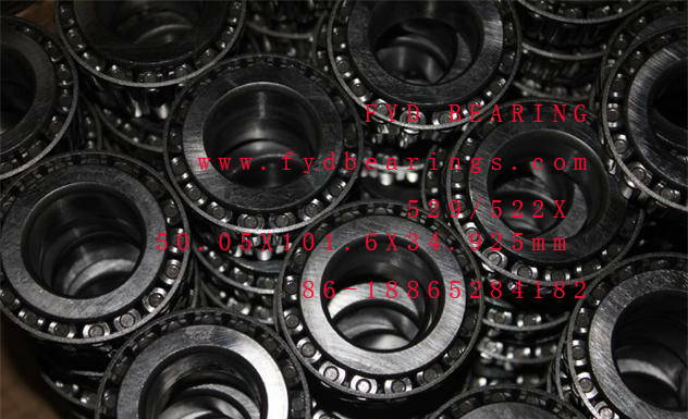 529/522X fyd taper roller bearing 50.05X101.6X34.925mm 1.23kg