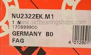 NU2322-E-M1, NU2322 cylindrical roller bearings 110x240x80mm