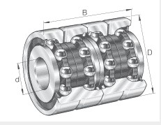 ZKLF2575-2RS-2AP Axial angular contact ball bearings 25x75x56mm