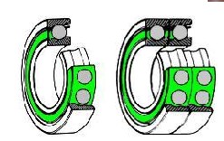 ZKLN1545-2RS-PE Axial angular contact ball bearings 15x45x25mm