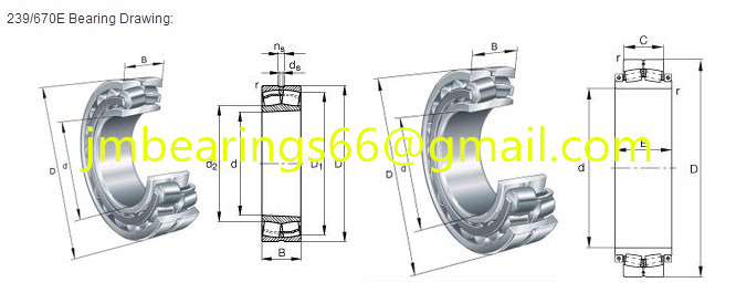 239/670E Spherical Roller Bearings 670x900x170mm