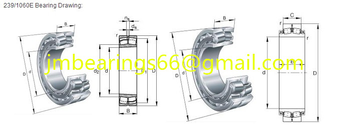 239/1060E Spherical Roller Bearings 1060x1400x250mm