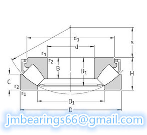 292/800 EM Spherical Roller Thrust Bearings 800x1060x155mm