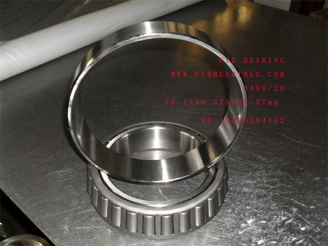 3490/20 fyd taper roller bearing 38.1X79.375X29.37mm 0.65kg