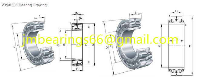 239/630E Spherical Roller Bearings 630x850x165mm