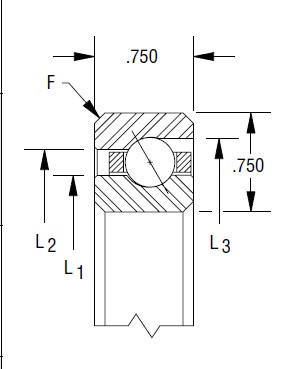 KF300AR0 Thin-section Angular Contact Ball Bearing