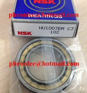 NU1007EM Cylindrical Roller Bearing 35x62x14mm