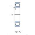 NJ2316, NJ2316E, NJ2316M, NJ2316ECP, NJ2316-E-TVP2 cylindrical roller bearing