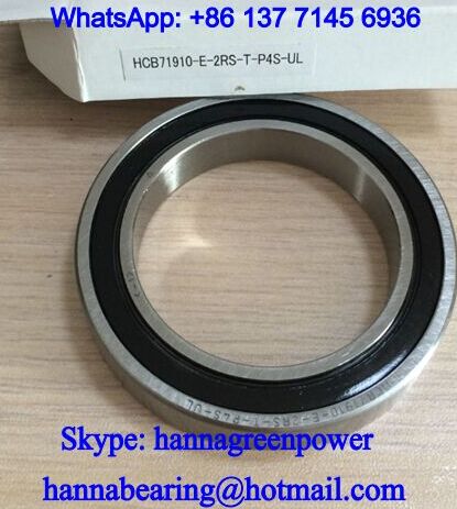 HCB71910-E-2RS-T-P4S-UL Ceramic Ball Angular Contact Bearing 50x72x12mm