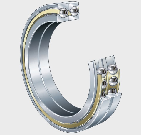 Z-514481.SKL Angular contact ball bearings, Double row , The outer ring is 70 mm wide, the split inner ring is 76 mm wide