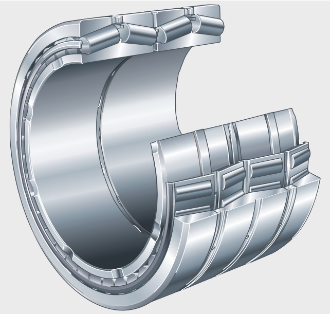 Z-510375.TR4 Tapered roller bearings, Four-row, in inch sizes sheet steel cages