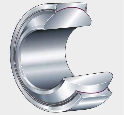 GE80FW-2RS Radial spherical plain bearings, bore 80 mm, Maintenance-free, DIN ISO 12240-1, dimension series G, Sealed
