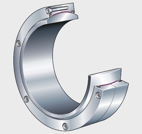 GE320DW-2RS2 Radial spherical plain bearings, bore 320 mm, Maintenance-free, DIN ISO 12240-1, dimension series C, sealed