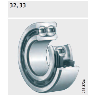 3200-BB-TVH-C3 Angular contact ball bearings Open, Solid polyamide snap cage