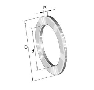 LS110145 Axial bearing washers (Bearing washer) for AXK and K811