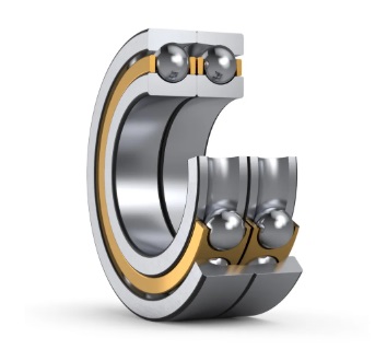 505057 bore 260 mm, Angular Contact Ball Bearings, double row for wire mills, Machined Brass Cage