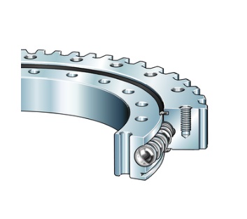 VSA 25 0755 N Four point contact slewing ring, standard series 25, external gear teeth
