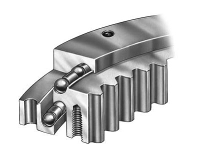 H8-58E2 bore 1363.98 mm, Two Row Ball Slewing Rings with External Gears