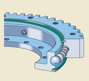 RKS.21 0541 Light series four-point contact ball slewing bearings