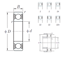 Bearing 6014ZZ