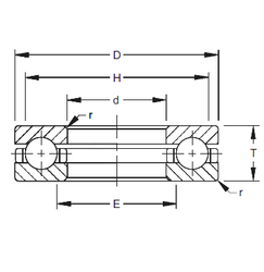 Bearing 55TVB245