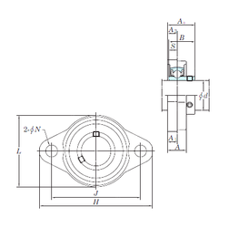 Bearing units UFL005 | KOYO | 25 - www.tradebearings.com